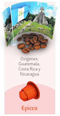 Epicco cafe de origenes: Guatemala, Costa Rica y Nicaragua