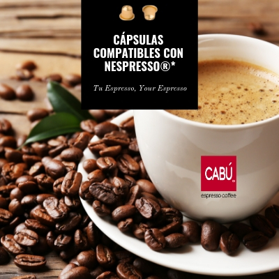 Capsulas 100 compatibles cabu coffee