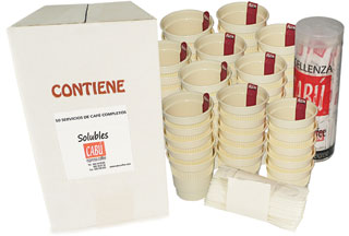 Pack de solubles mini vending 50 servicios completos